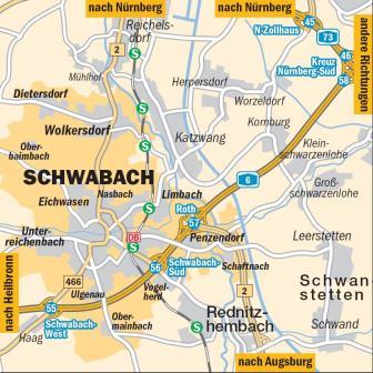 Anfahrtskarte ber die Autobahn