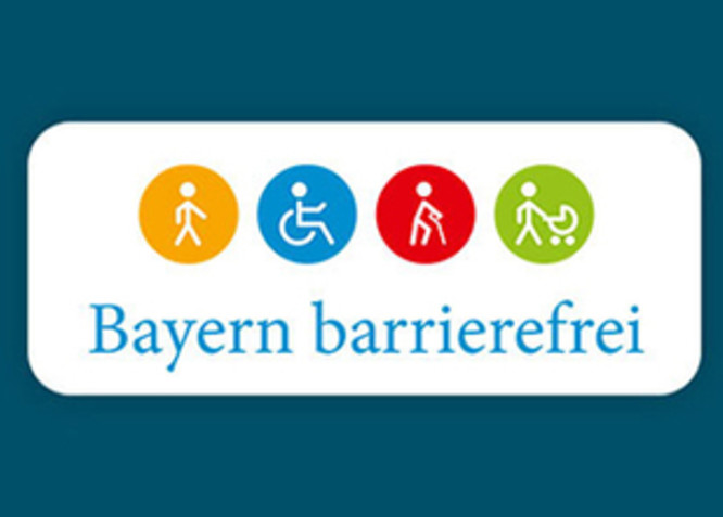Schriftzug Barrierefreies Bayern