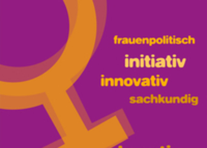 Flyer Titelseite der Frauenkommission