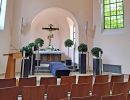 Das Innere der Kapelle, mit Blick auf den Altar Das Innere der Kapelle, mit Blick auf den Altar