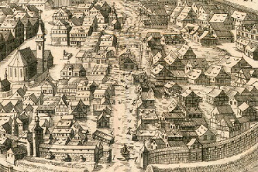 Übersicht über die Überflutung im Jahr 1732 Übersicht über die Überflutung im Jahr 1732