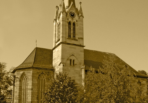 Die Spitalkirche um 1404 Die Spitalkirche um 1404
