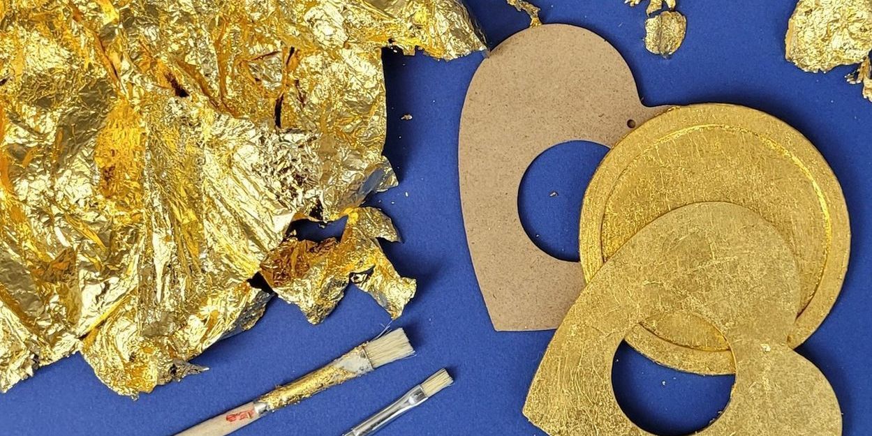 Material zur Vergoldung der Bilderrahmen