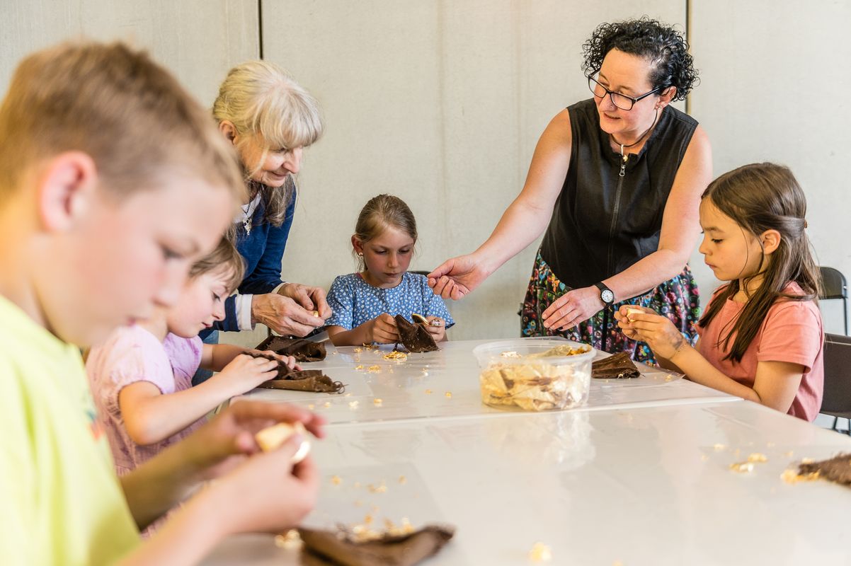 Bilder der Kinderführungen im Staddtmuseum Schwabach im Mai 2024.
