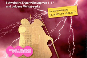 Plakat zur Ausstellung "Vom goldenen Schein"