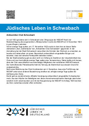 Antisemiten Club Schwabach