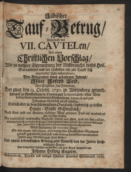 Engerer Taufbetrug