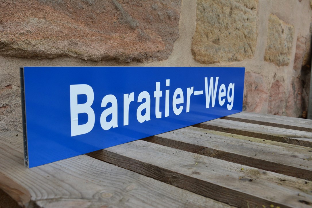 Straßenschild Baratier-Weg