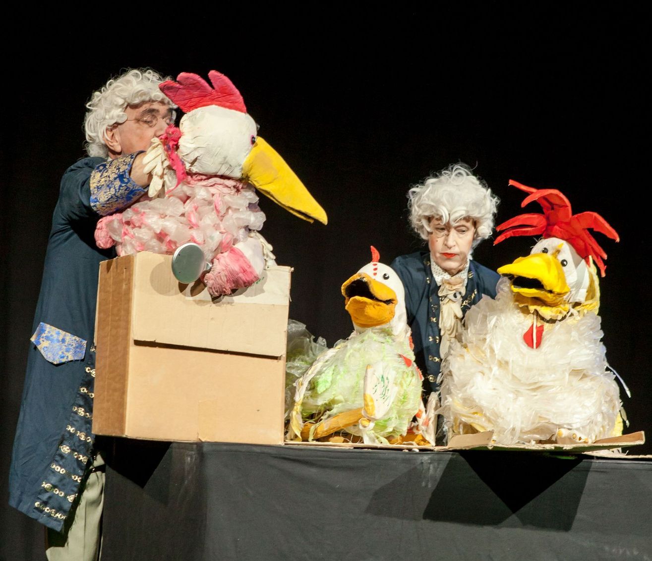 Eine Szene aus dem Theater "Das schönste Ei der Welt"