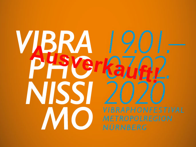 Logo Vibraphonissimo und Schriftzug "Ausverkauft!"
