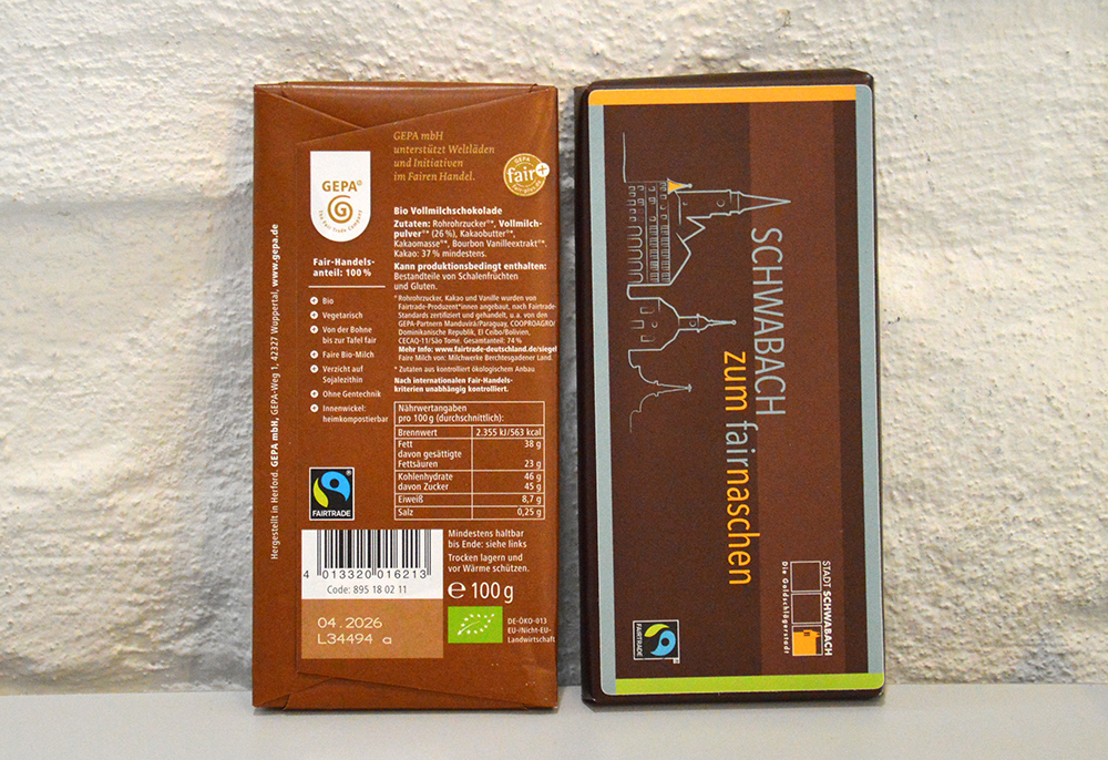 Fairtrade Schokolade