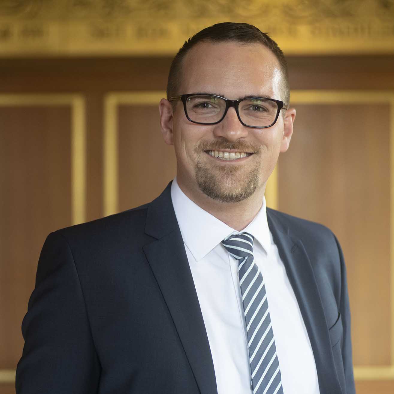Oberbürgermeister Peter Reiß im Goldenen Saal