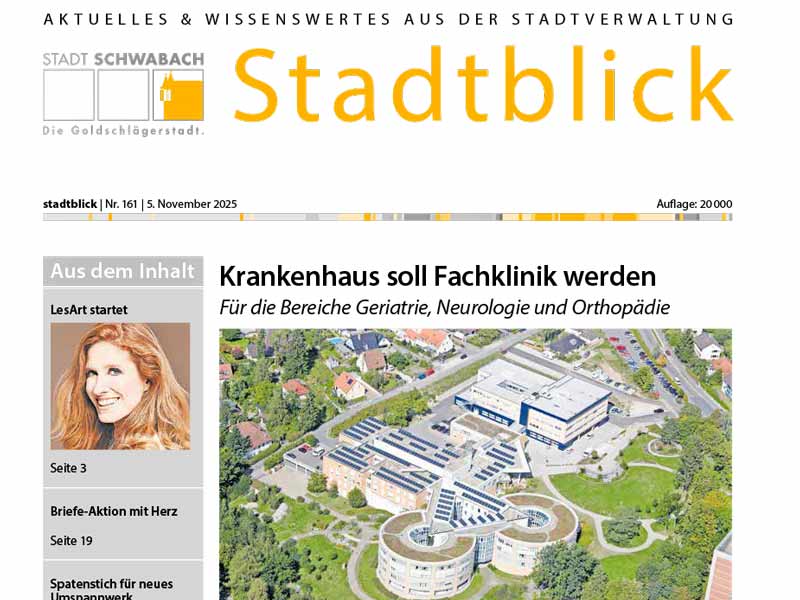 Ausschnitt des Titelbildes der November-Ausgabe des Stadtblicks