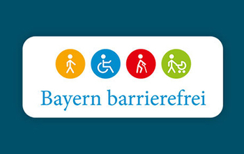Schriftzug Barrierefreies Bayern
