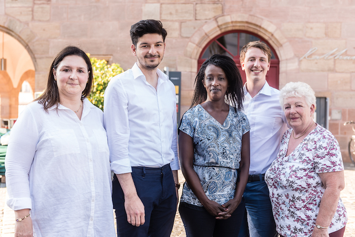 v.l.n.r. Paola Mariani, Fatih Taban, Sandra Niyonteze, Axel Rötschke, Avril Kautler-Flor Bild des Vorstandes