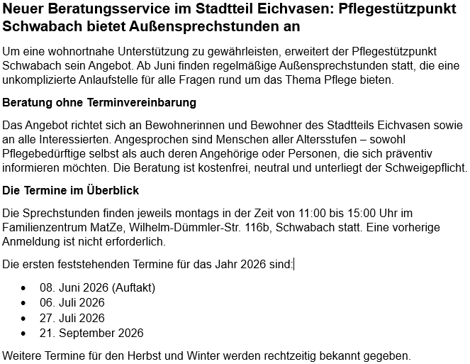 26 05 06 Text Aussensprechstunde als Bild fur Homepage