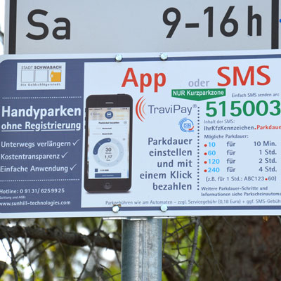 Handyparken in Schwabach – per SMS oder App Parkgebühren bezahlen –  Stadtportal Schwabach