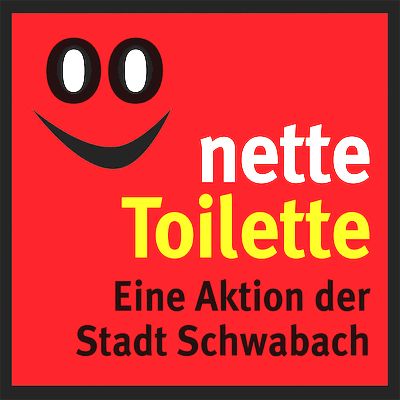 Foto Schriftzug Nette Toilette