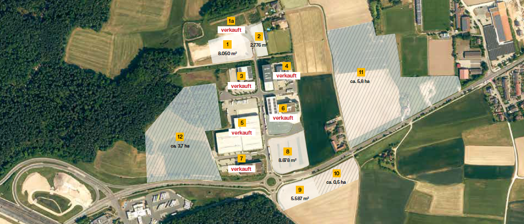 Luftbild Gewerbepark West