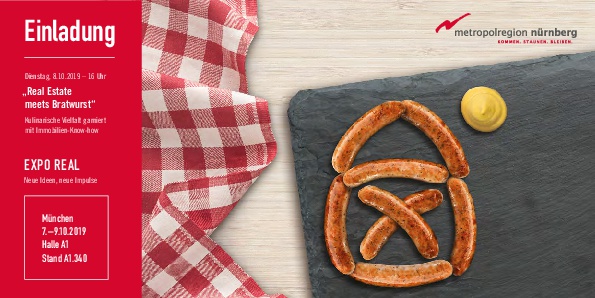 Flyer der Metropolregion Nürnberg für die EXPO REAL 2019