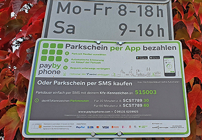 Handyparken in Deutschland: Parkschein und Bezahlen per App